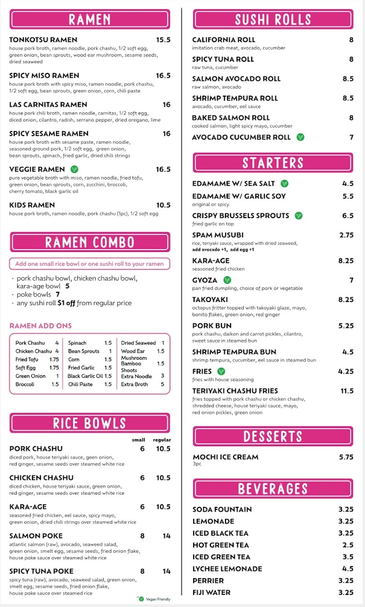 Menu Nakazo Ramen Bistro-1