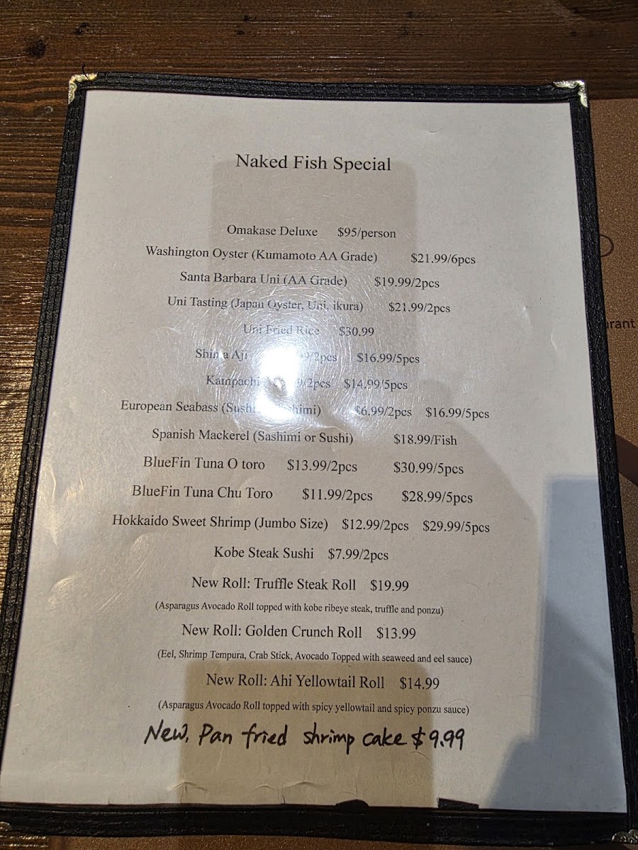 Menu Naked Fish Sushi-10