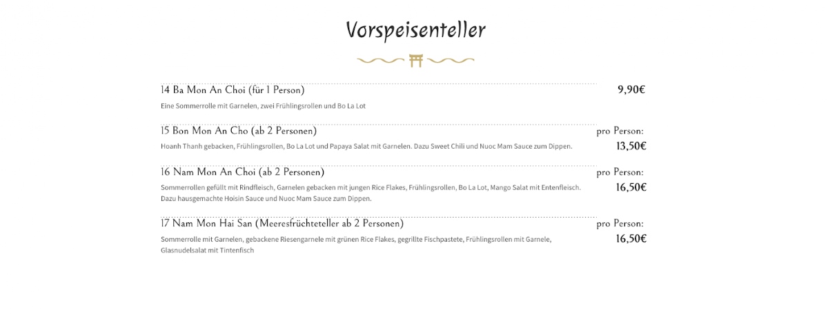 Menu Nam Giao 31-10