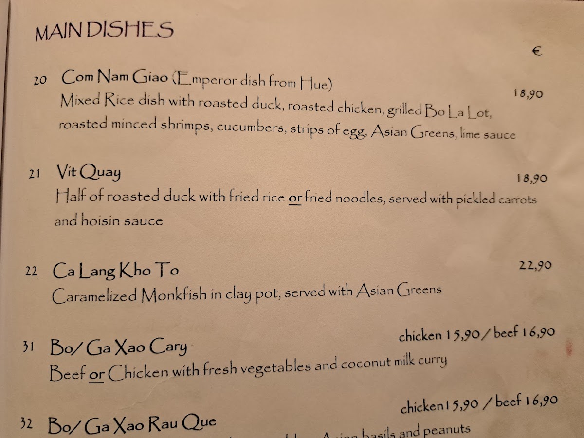 Menu Nam Giao 31-6