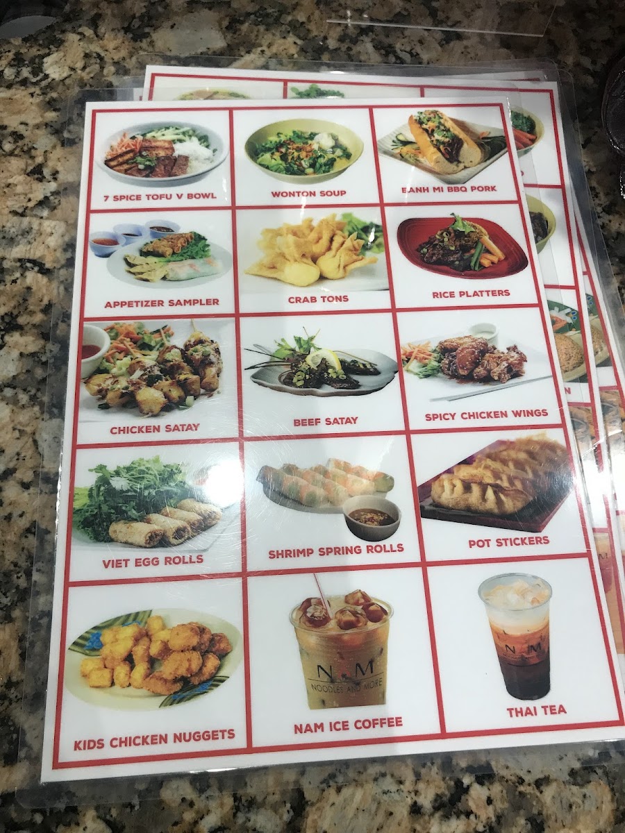 Menu Nam Noodles And More Pasadena-9