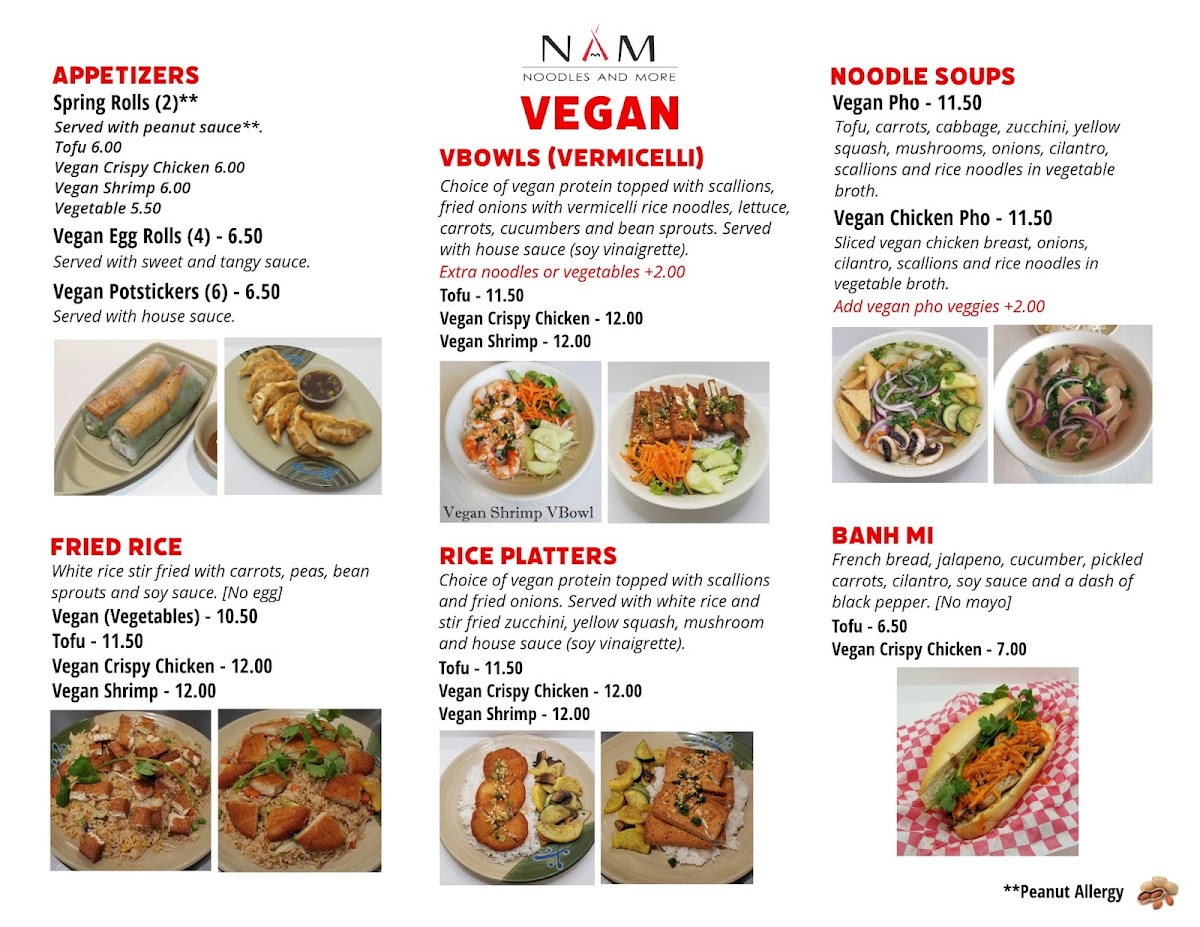 Menu Nam Noodles And More Pasadena-3