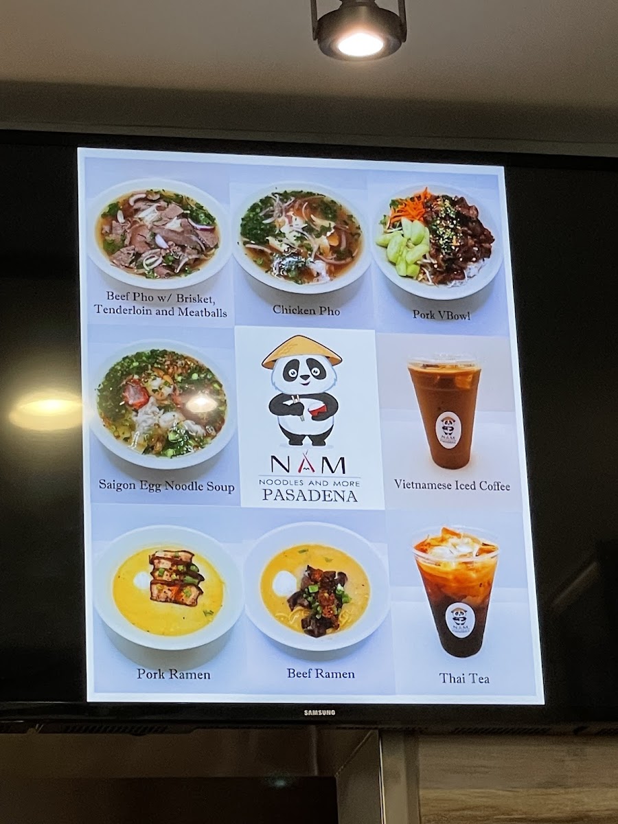 Menu Nam Noodles And More Pasadena-7