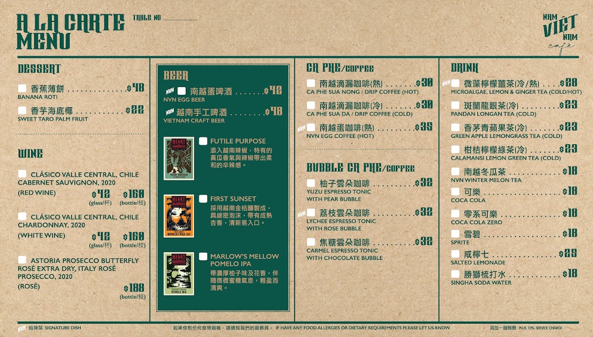 Menu Nam Viet Nam-2