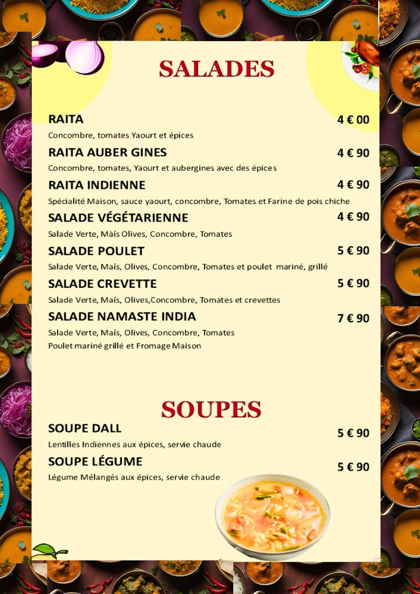 Menu Namaste India-8
