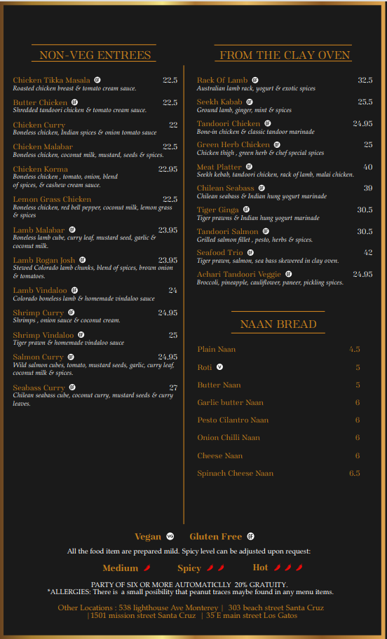 Menu Namaste Indian Cuisine-2
