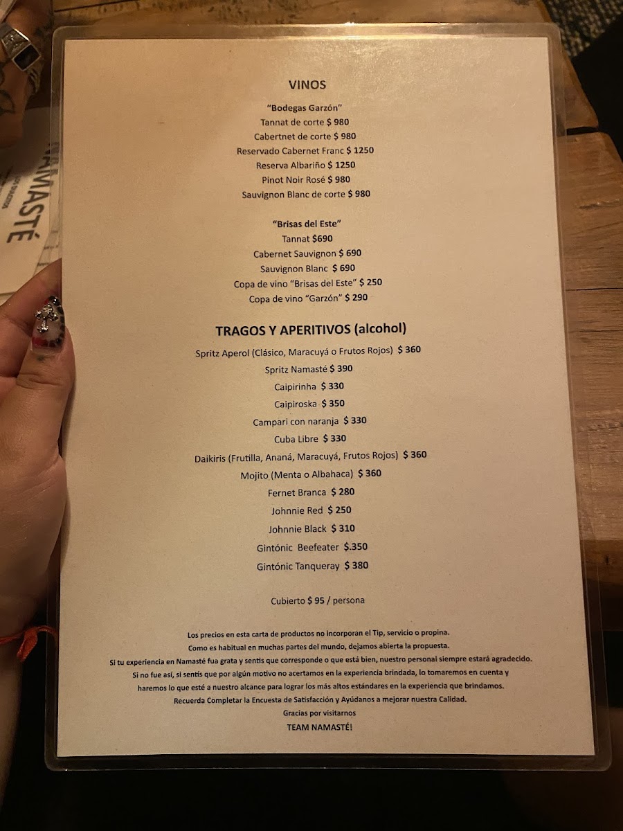 Menu Namaste-5