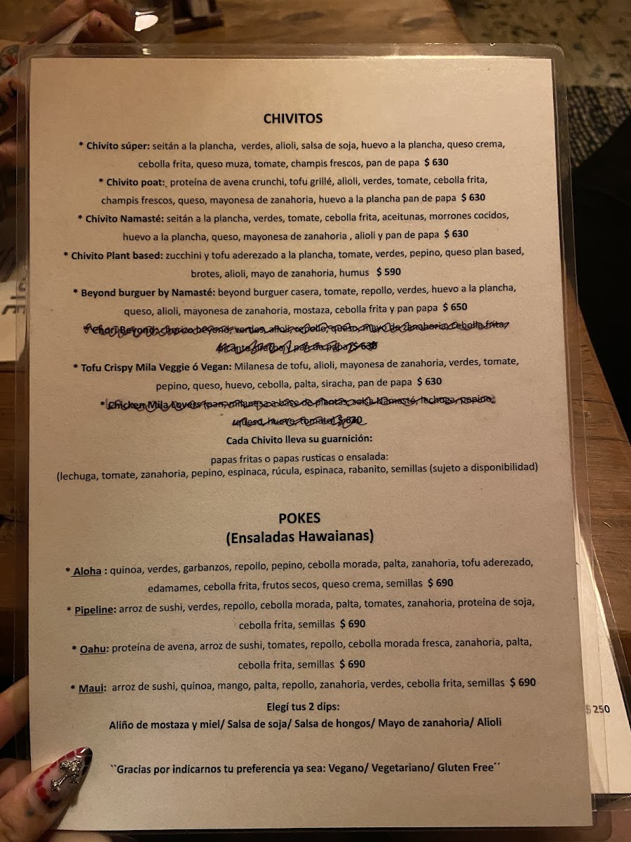 Menu Namaste-8