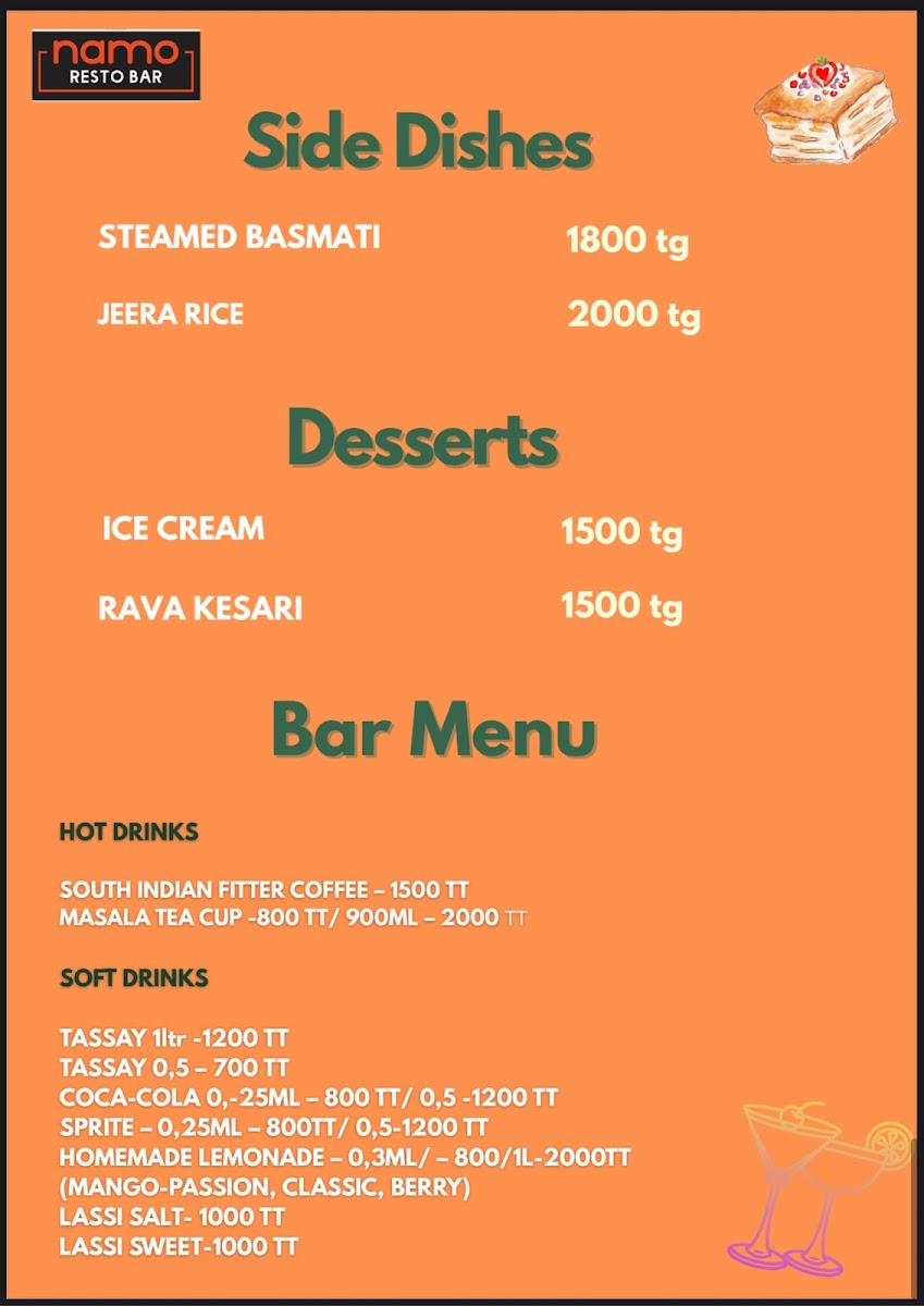 Menu Namo Indian Restaurant-1