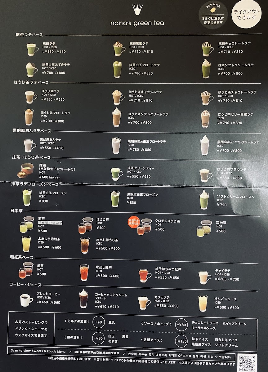 Menu Nana ' S Green Tea Shinshizuokasenobaten (Matcha Cafe)-2