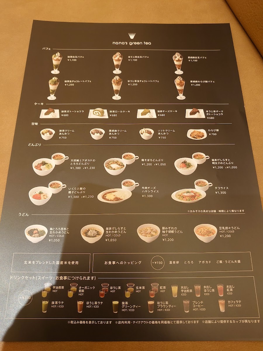 Menu Nana ' S Green Tea Shinshizuokasenobaten (Matcha Cafe)-6