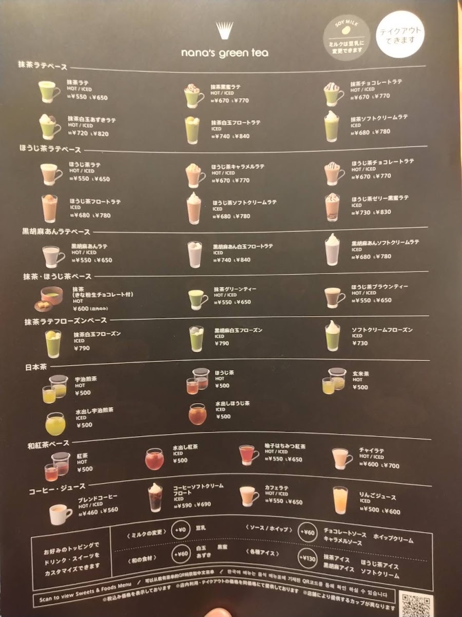 Menu Nana ' S Green Tea Shinshizuokasenobaten (Matcha Cafe)-8