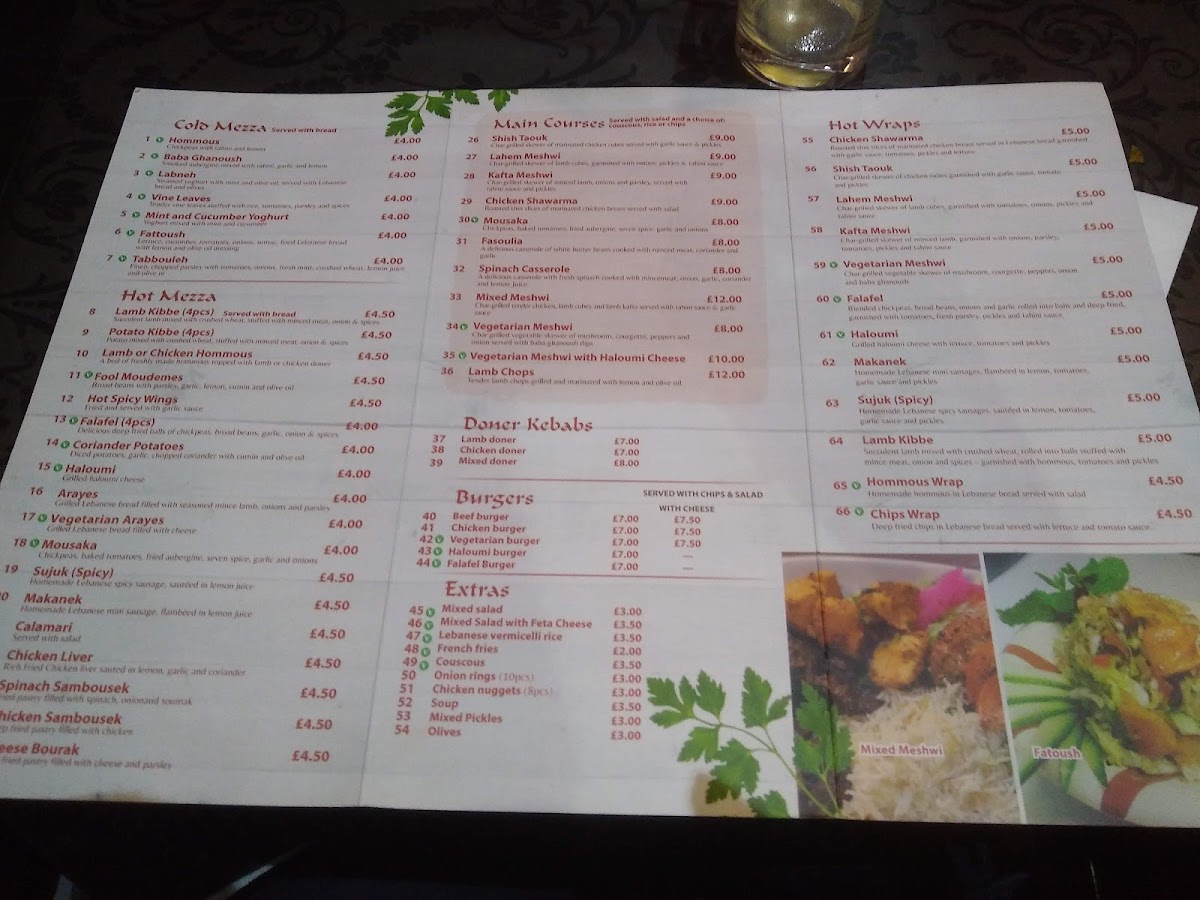 Menu Nana's Restaurant & Lounge-10