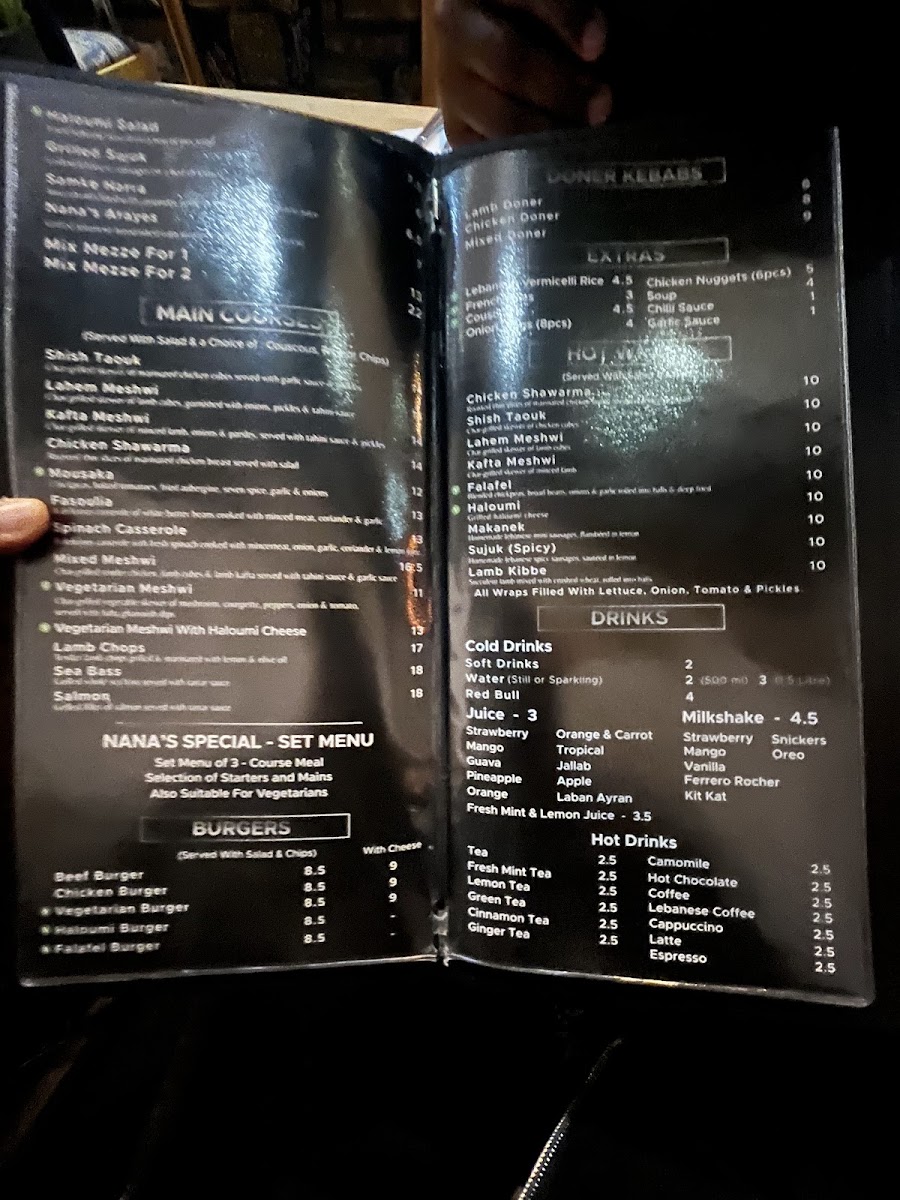 Menu Nana's Restaurant & Lounge-2