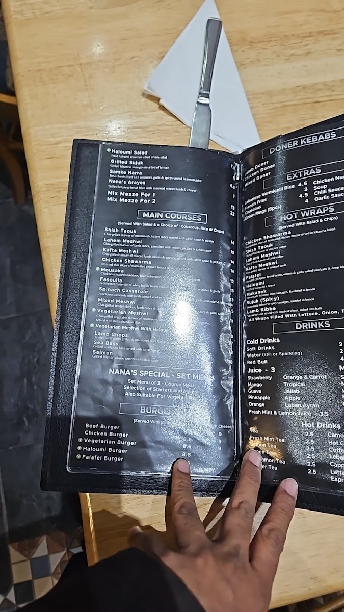Menu Nana's Restaurant & Lounge-3