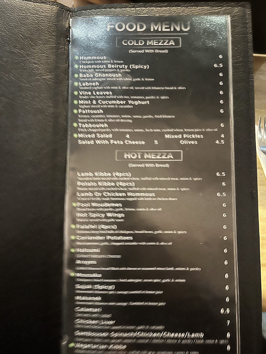 Menu Nana's Restaurant & Lounge-7
