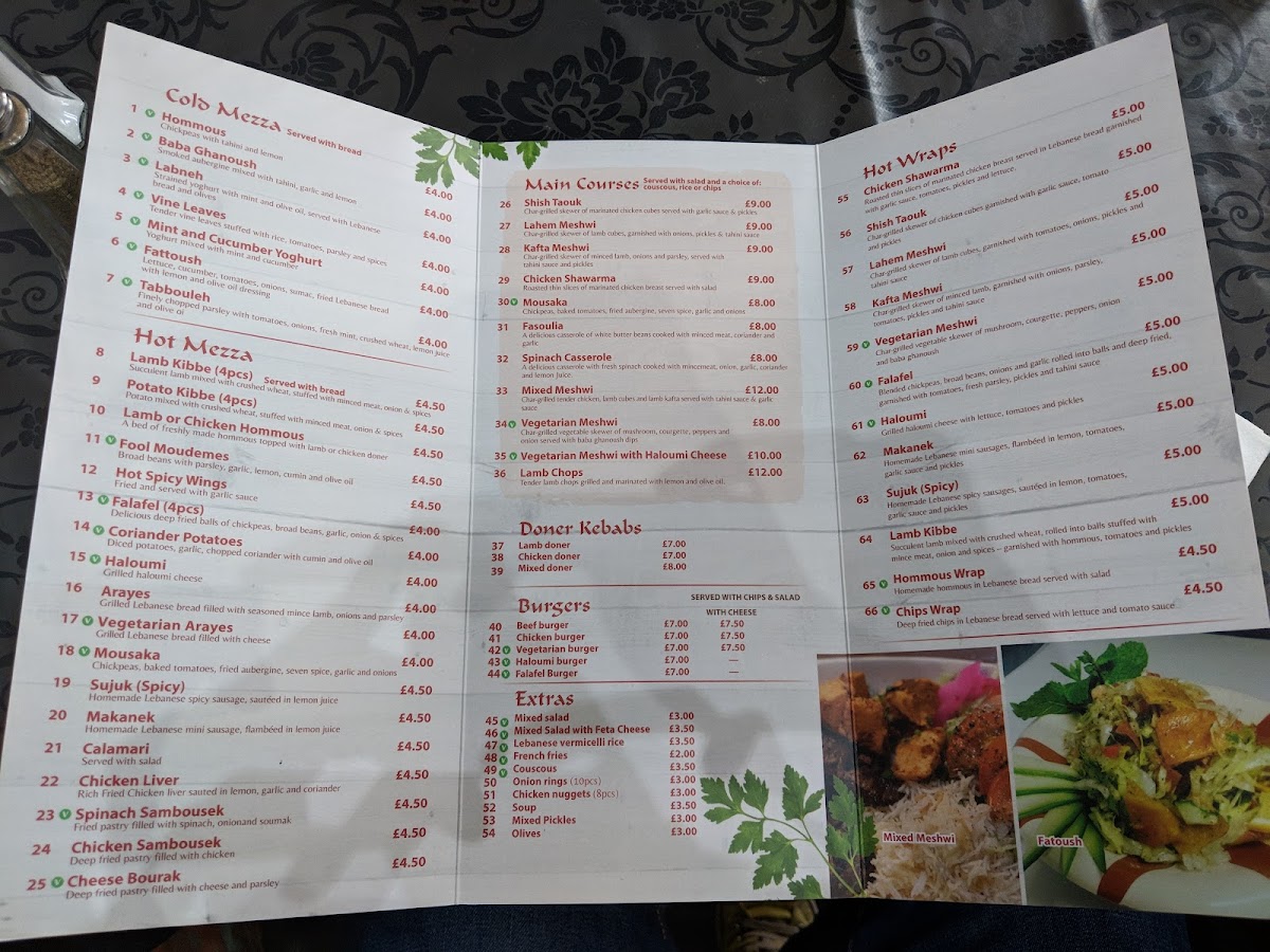 Menu Nana's Restaurant & Lounge-9