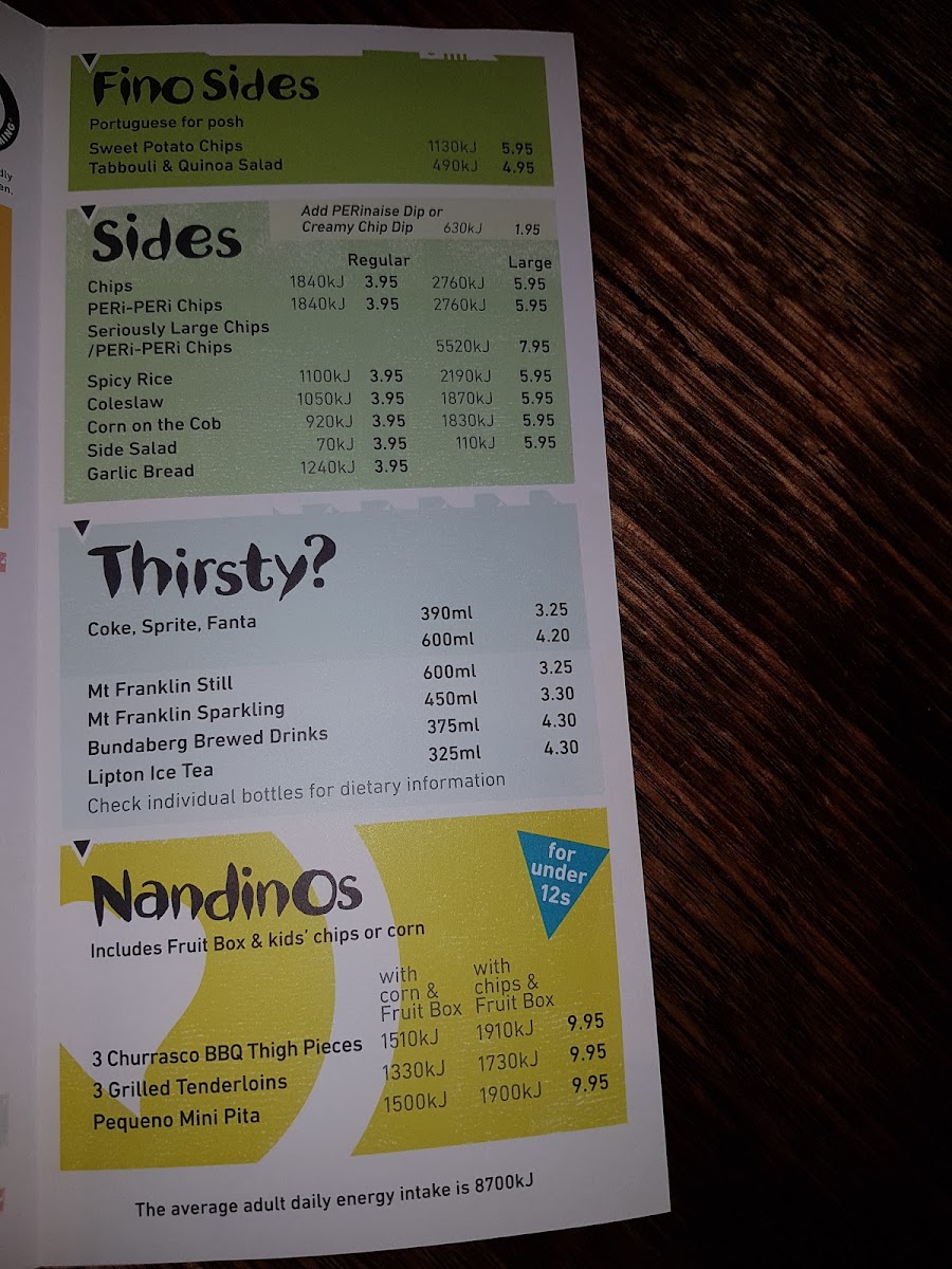 Menu Nando's Coburg-2