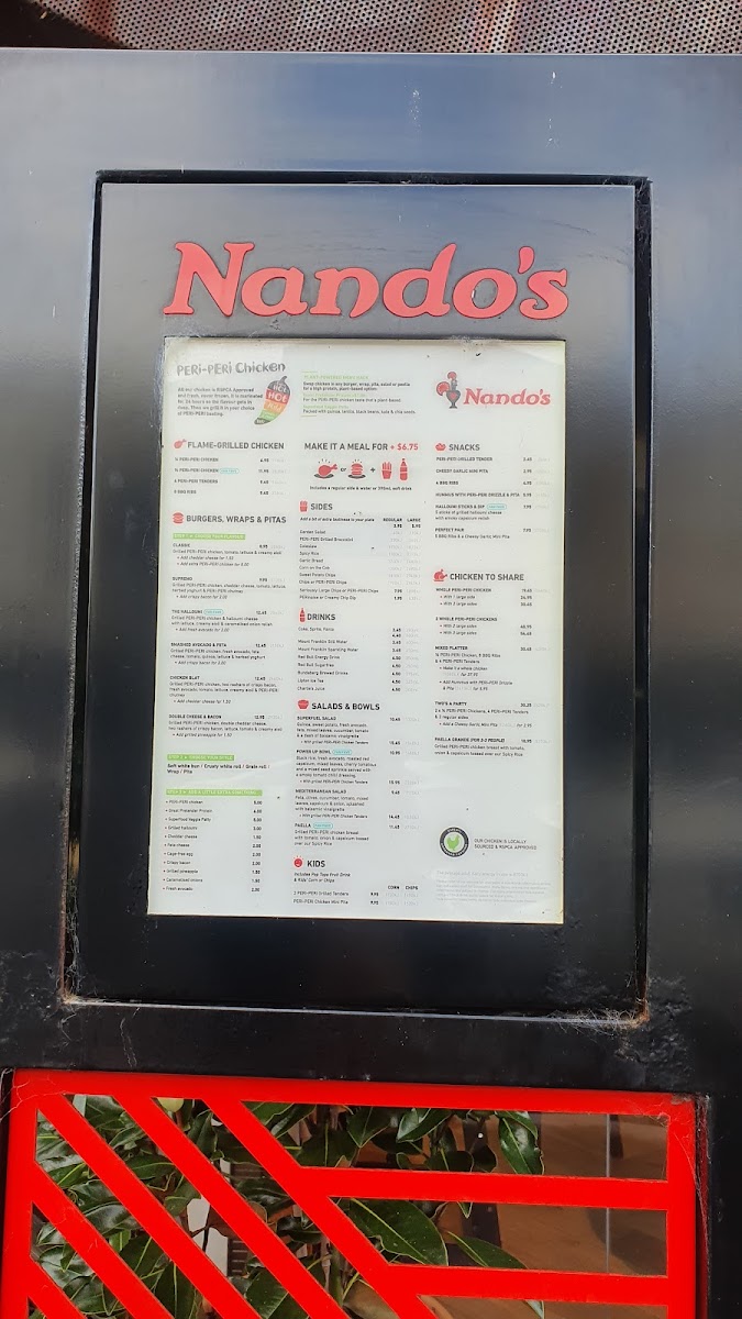 Menu Nando's Footscray-2