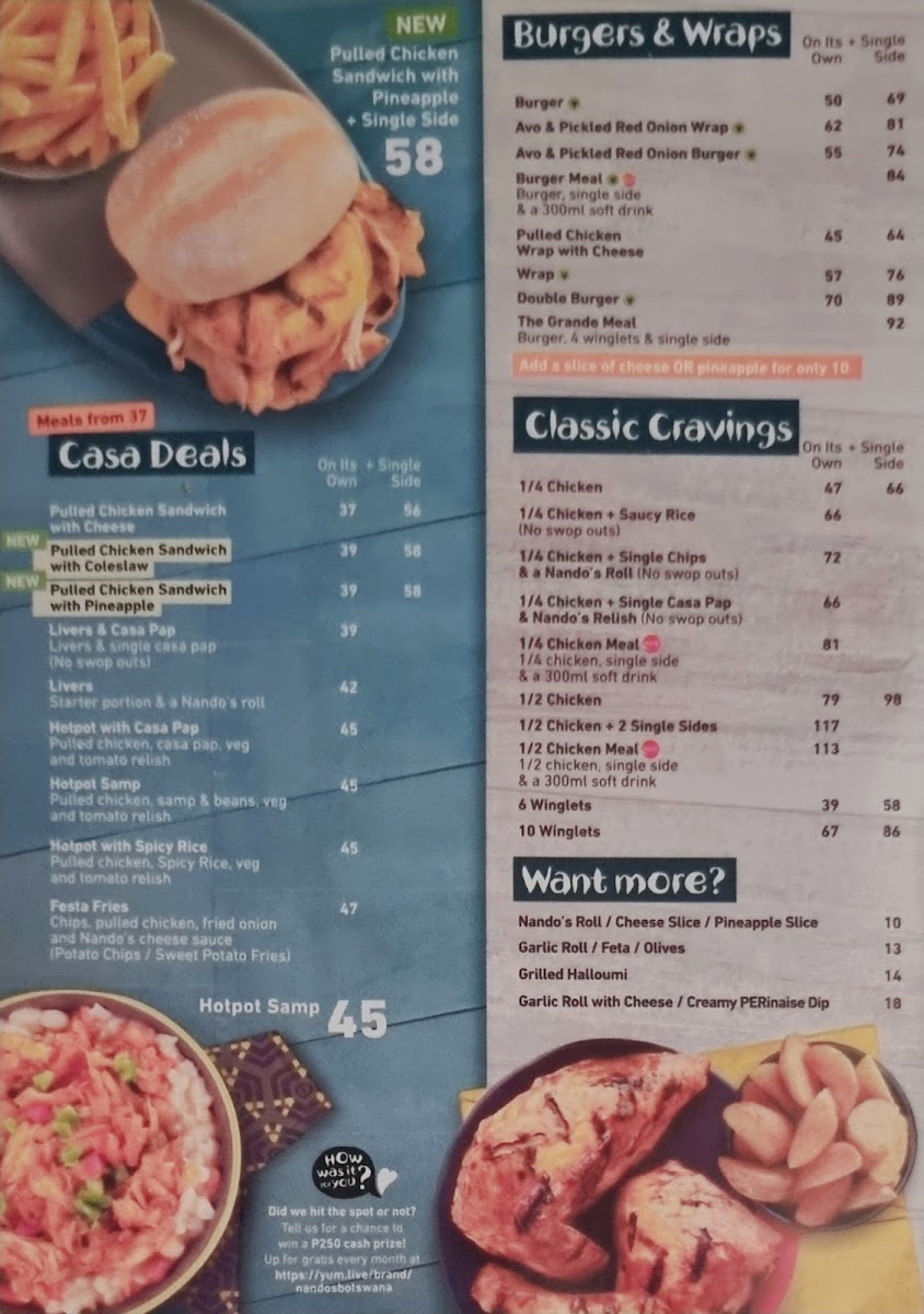 Menu Nando's Kasane-1