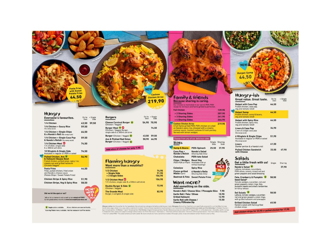 Menu Nando's Kasane-4