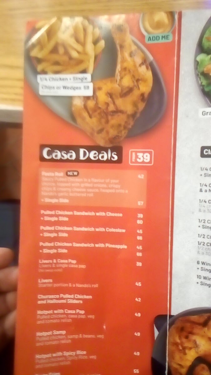 Menu Nando's Kasane-5
