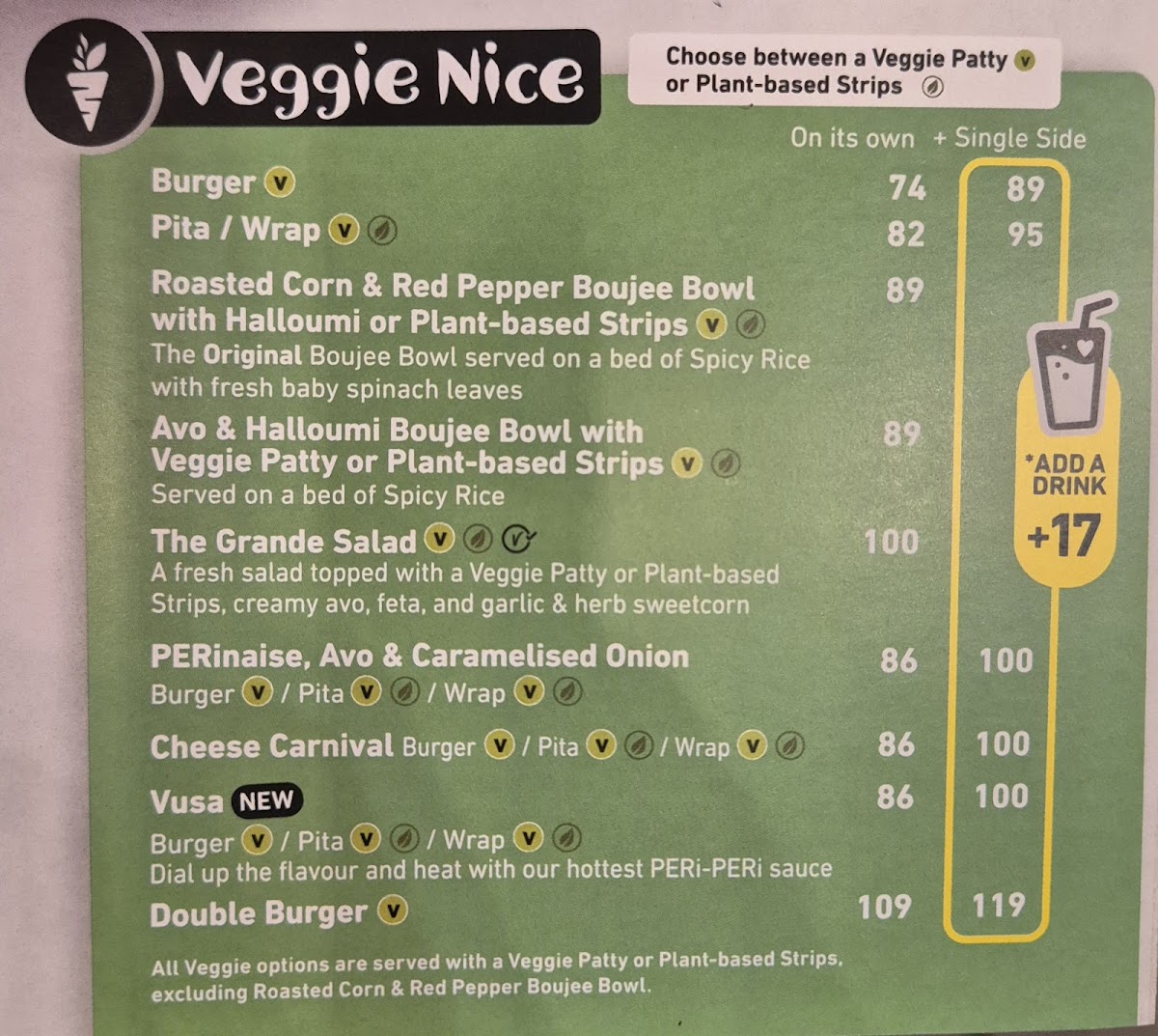 Menu Nando's Krugersdorp Drive Thru-1