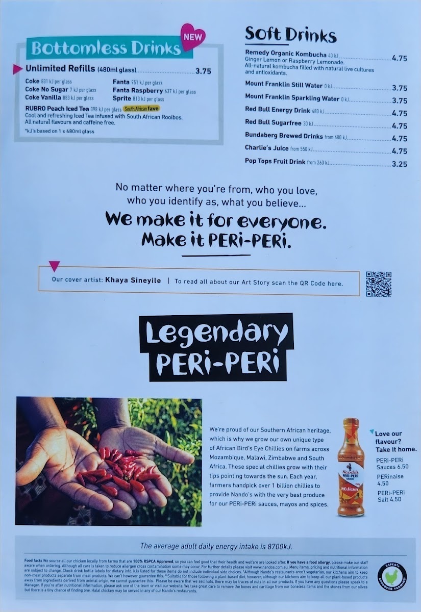 Menu Nando's Miranda Westfield-3
