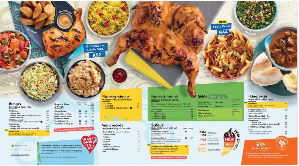 Menu Nando's Pomona-1