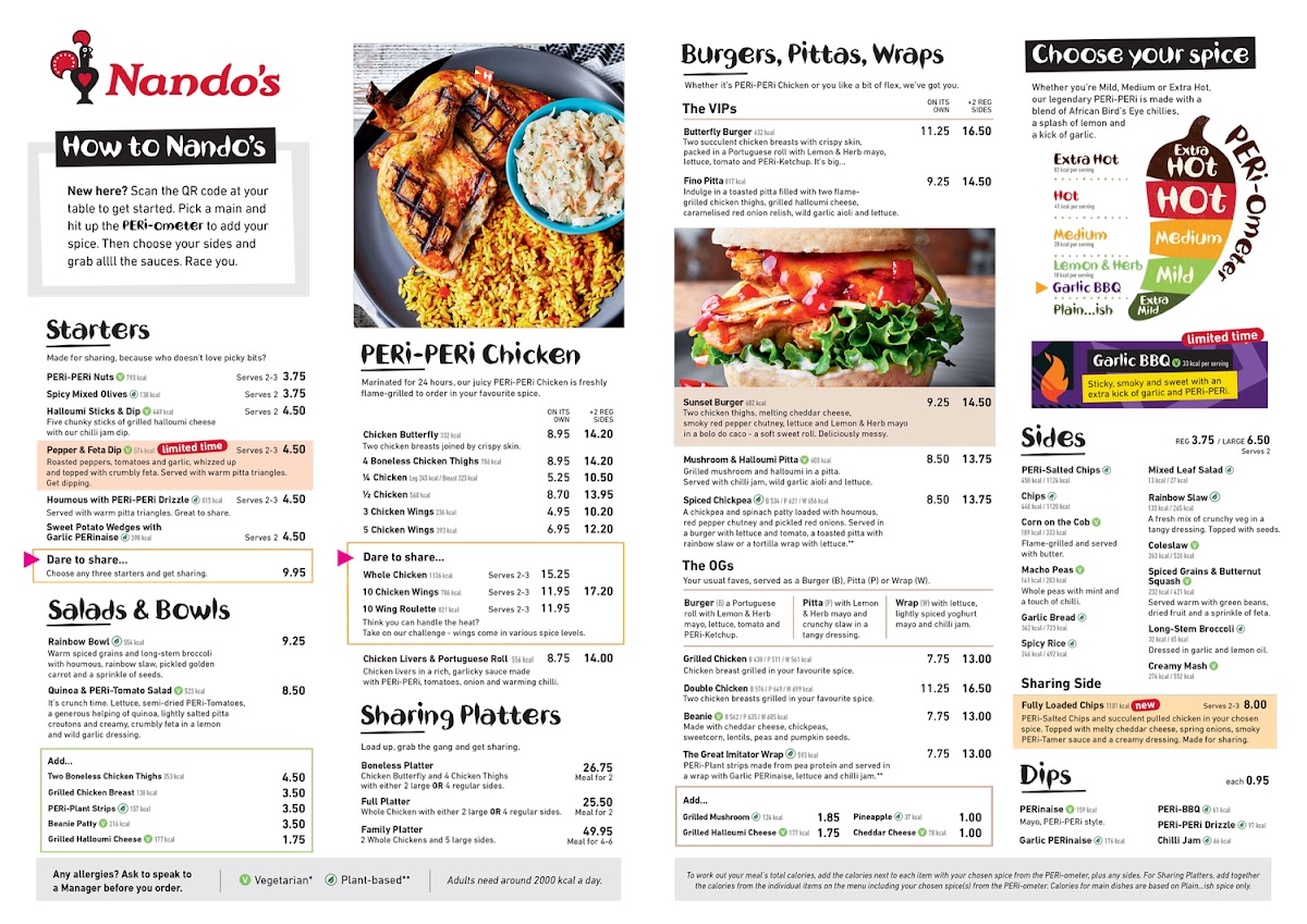 Menu Nando's Stamford Street-8