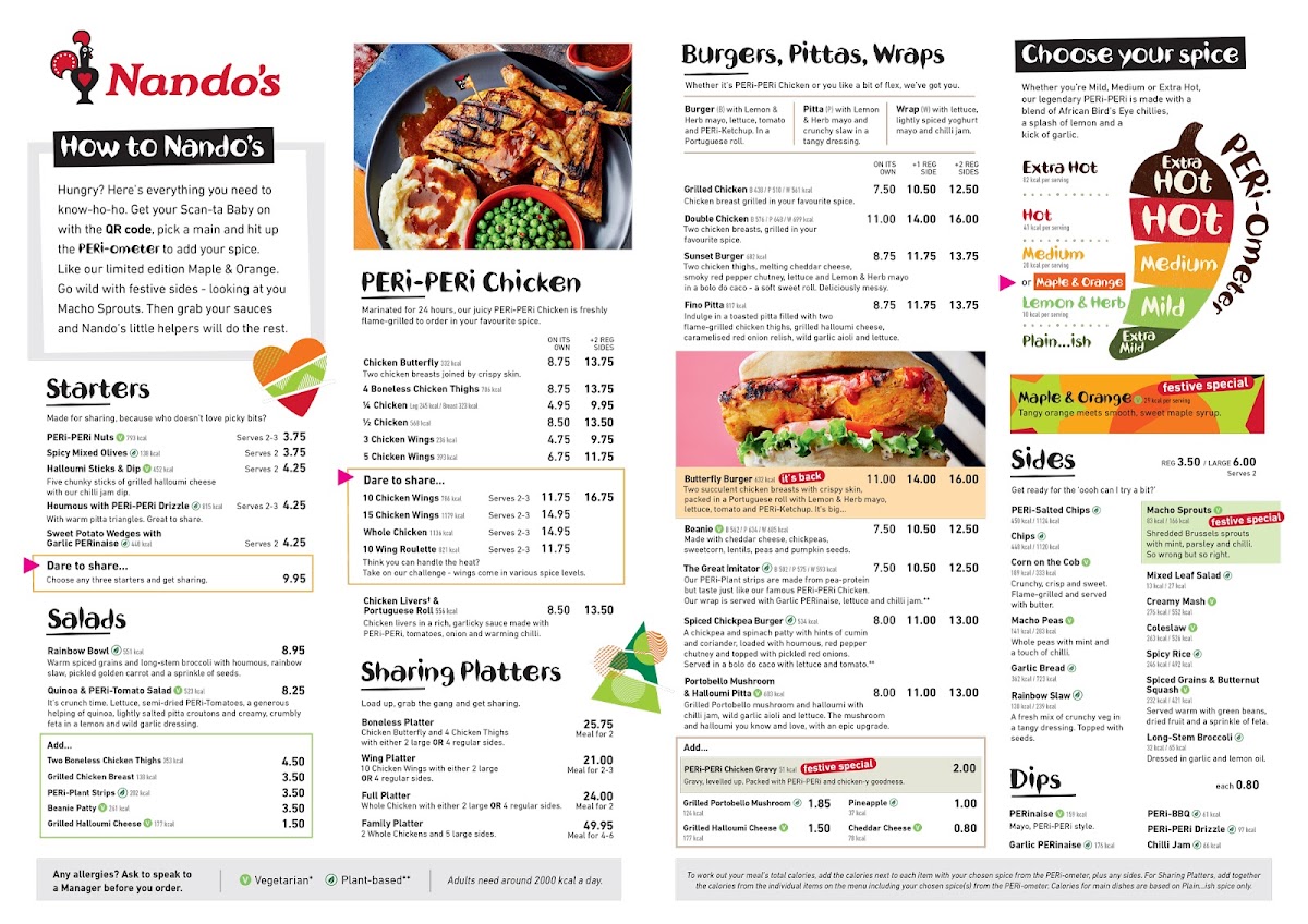 Menu Nando's Stamford Street-9