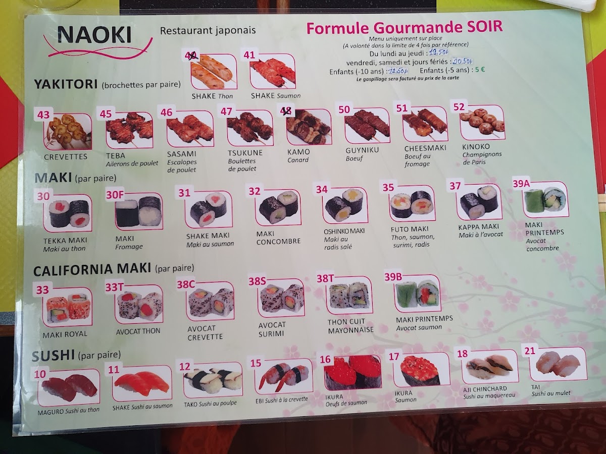 Menu Naoki-7