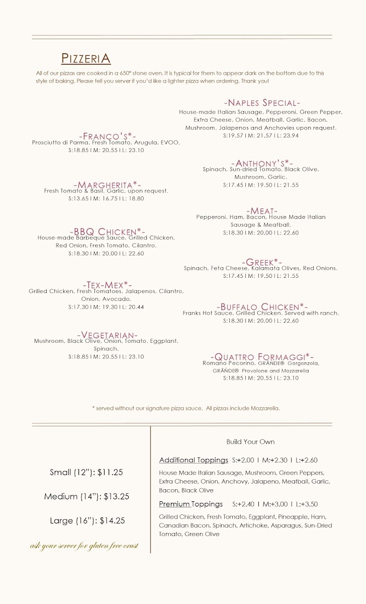 Menu Naples Italian Ristorante & Pizza-5