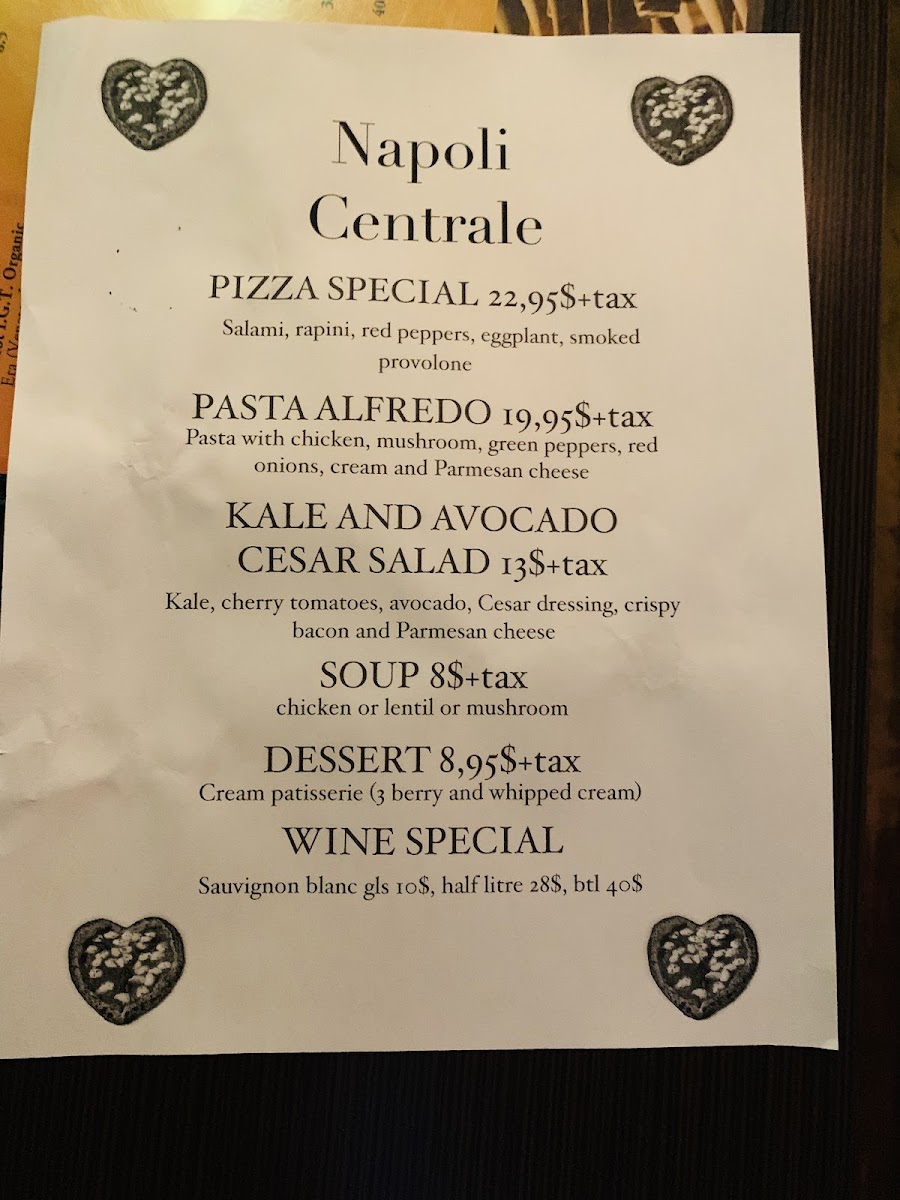Menu Napoli Centrale Pizzeria-7