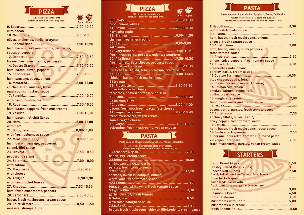 Menu Napoli Pizzeria-1