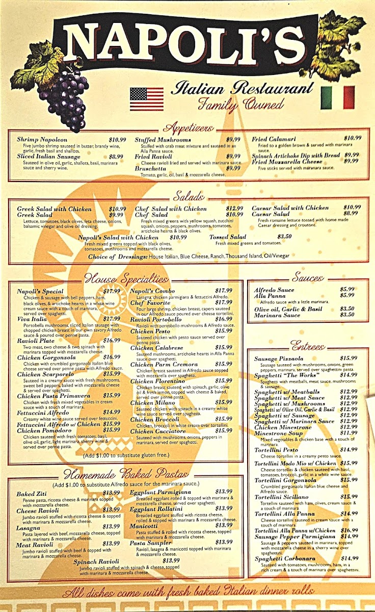Menu Napolis Italian Restaurant-1