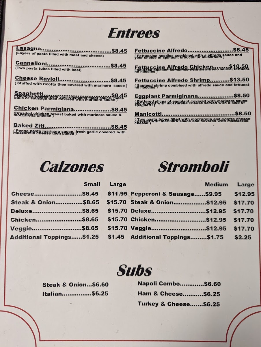 Menu Napolis Pizza Cuisine-1