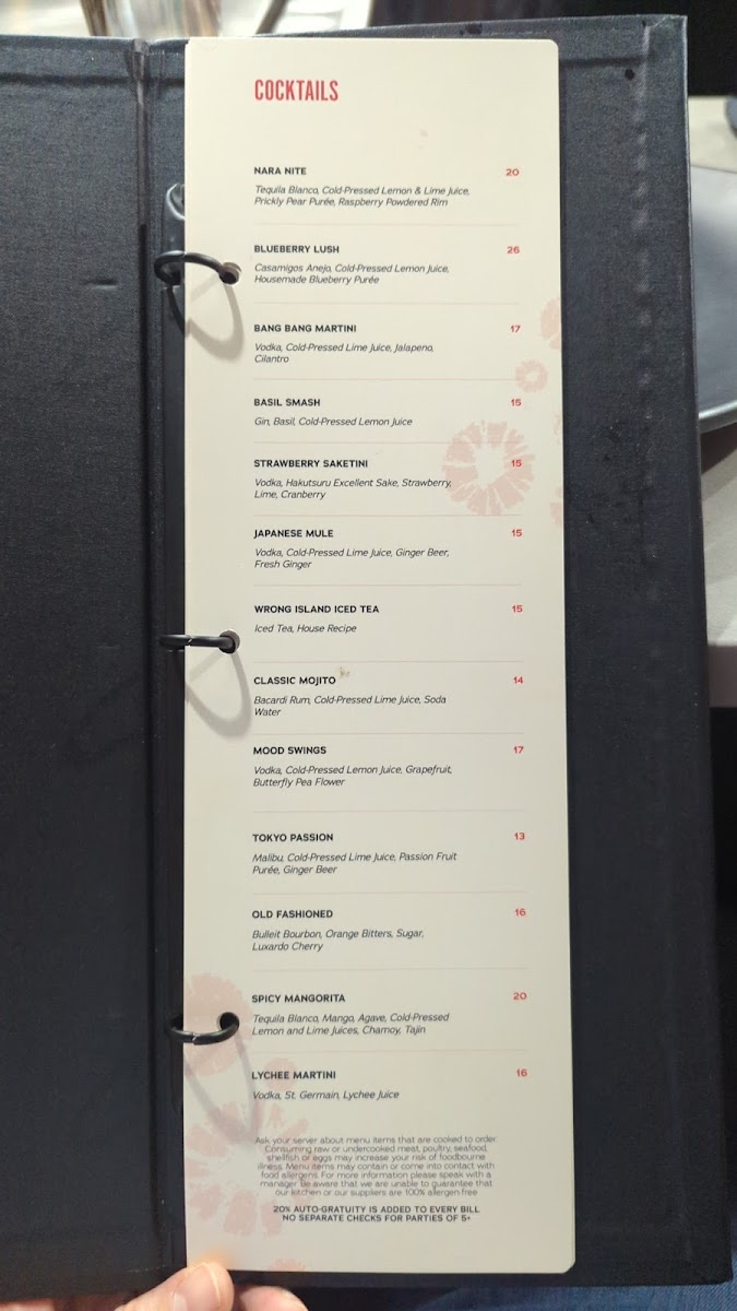 Menu Nara Sushi & Hibachi Steakhouse-8