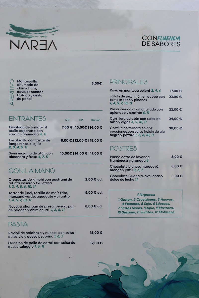 Menu Narea Restaurante-1