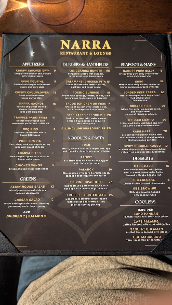 Menu Narra Restaurant & Lounge-3