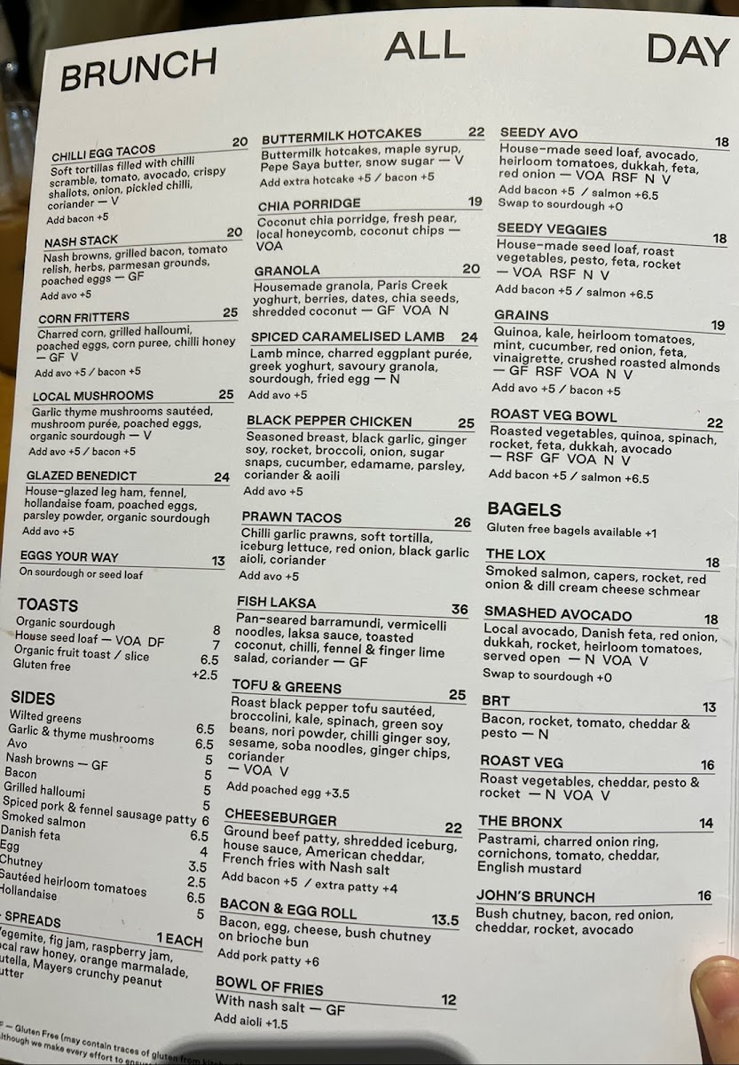 Menu Nash Lane-1