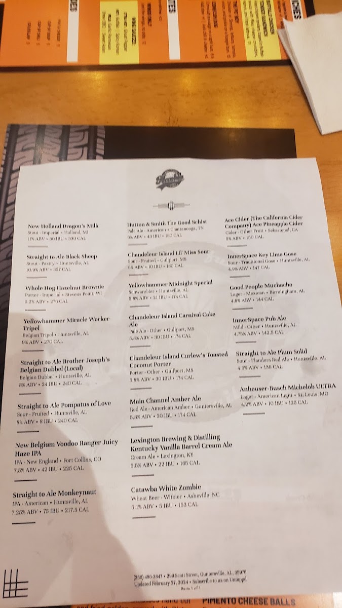 Menu Nash's-10