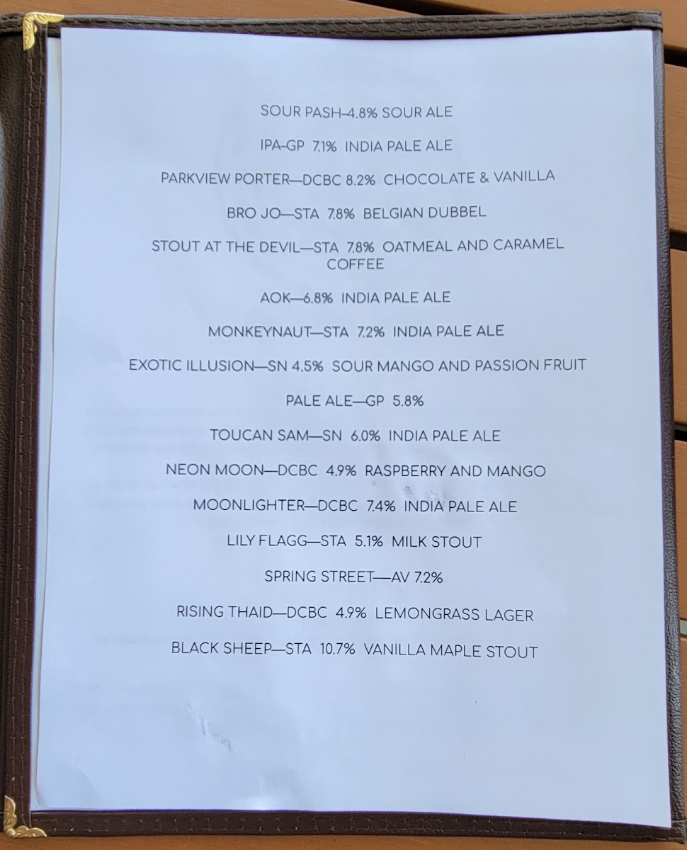 Menu Nash's-7