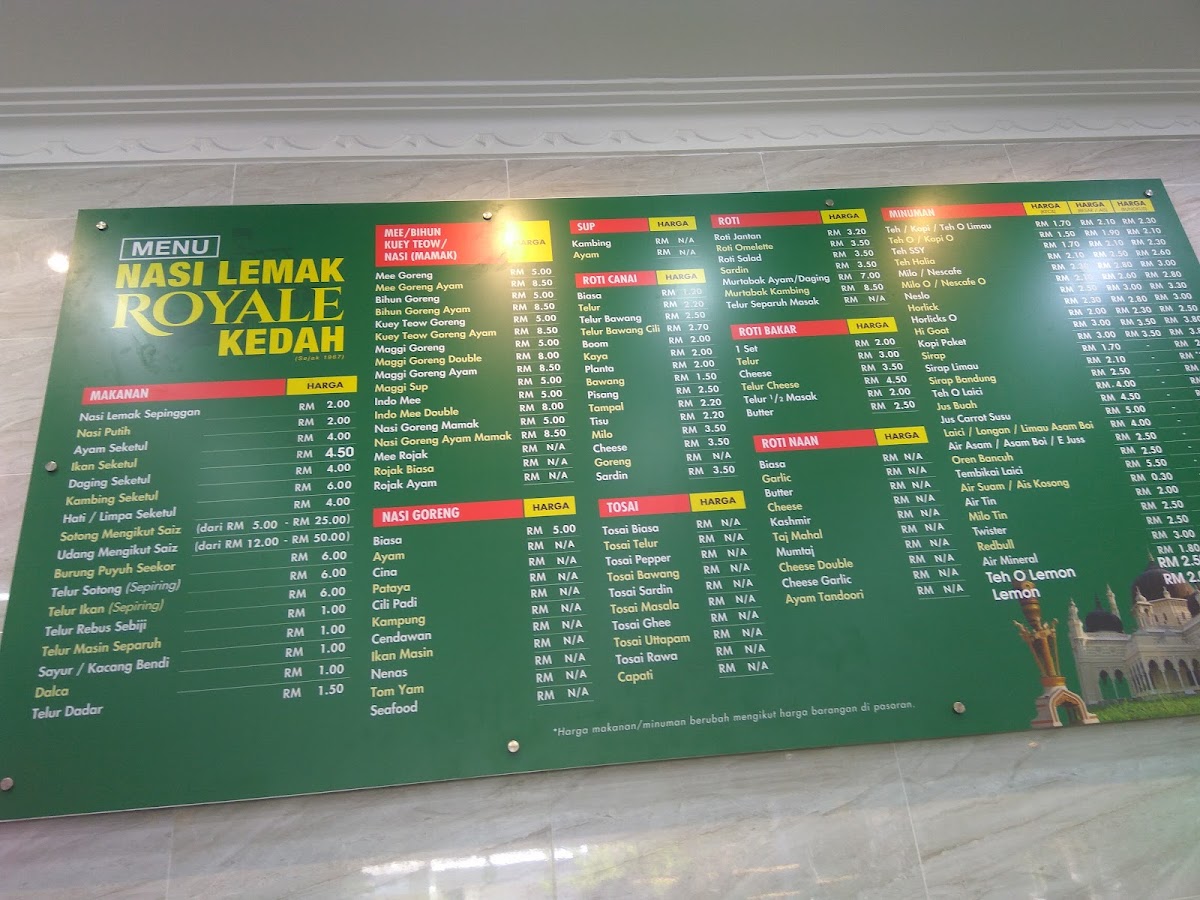 Menu Nasi Lemak Royale Kedah-10