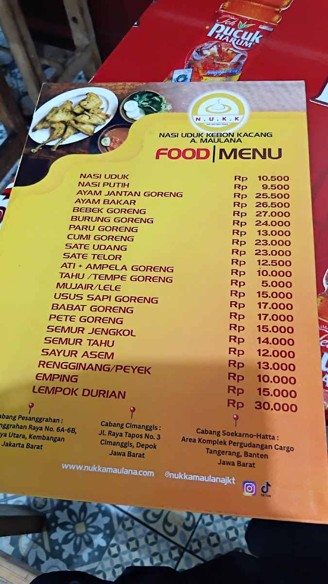Menu Nasi Uduk Kebon Kacang A. Maulana-3