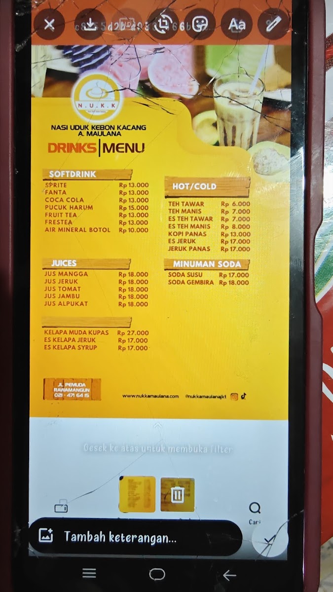 Menu Nasi Uduk Kebon Kacang A. Maulana-5