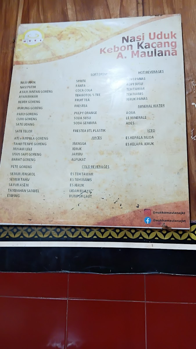 Menu Nasi Uduk Kebon Kacang A. Maulana-8