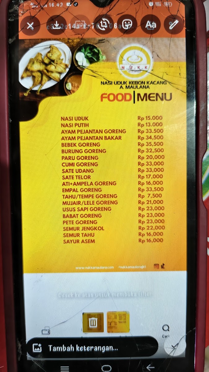 Menu Nasi Uduk Kebon Kacang A. Maulana-9