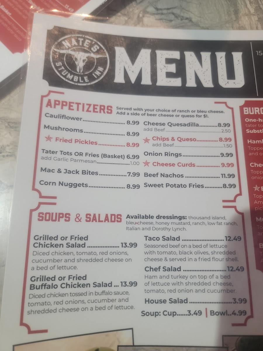 Menu Nate's Stumble Inn-8