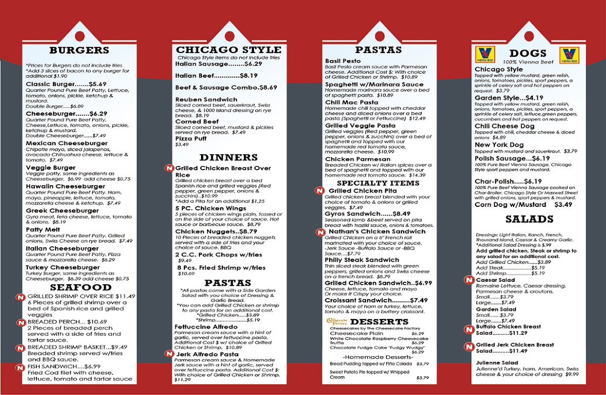 Menu Nathan's Chicago Style-1